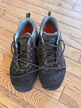 Women's Brown/Blue hiker boots Supportive Trail Sneakers
